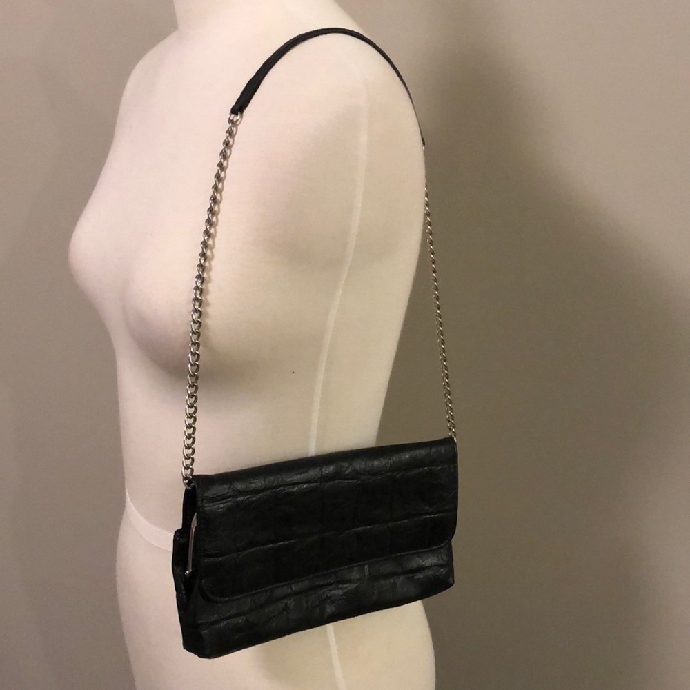 Snake skin faux leather purse